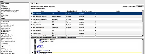 Flip-Flop Fan out reporting