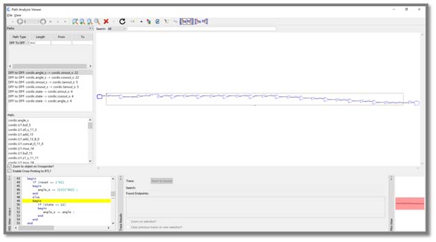 Path Analysis between two registers
